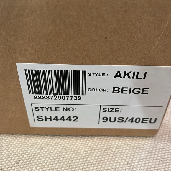 London Rag Akili Knit Beige Textile Solid Flats/NIB/9 - Picture 8 of 11